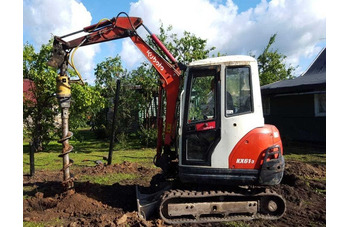 Бурение отверстий под сваи, фундамент, забор