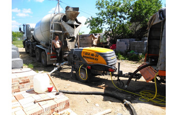 Аренда мини бетононасоса Минск, доставка свежего бетона, стоимость на betonikym.by, 80296507020