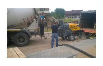 Бетононасос с бетоном Минск