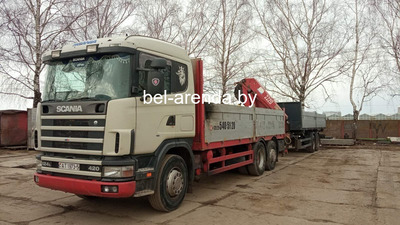 Аренда автомобиля Scania с гидроманипулятором