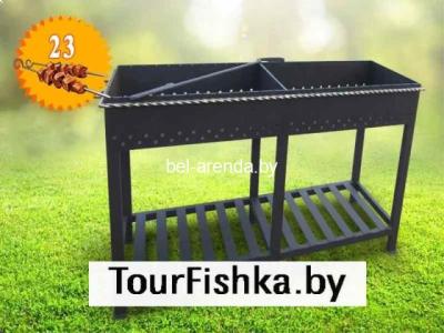 Аренда кованого двухсекционного мангала