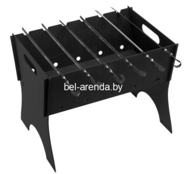 Аренда мангала разборного в чехле ( в комплекте 6 шампуров )