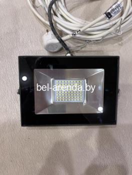 Аренда светодиодного прожектора GTV, 220 В, 50 Вт, iP65. Кабель 10 м/п.