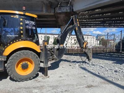 Аренда экскаватора-погрузчика (гидромолот, гидроножницы, отбойный молоток)