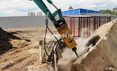 Аренда гидромолота на базе экскаватора