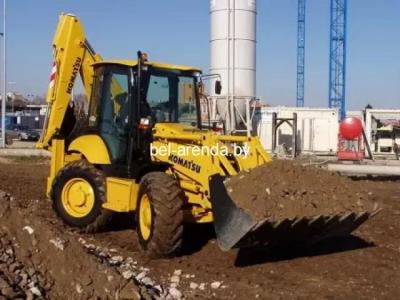 Экскаватор-погрузчик в аренду в Минске