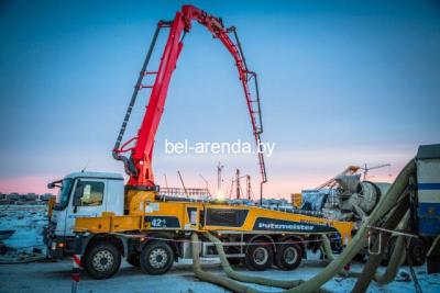 Аренда автобетононасоса в Логойске и Логойском районе